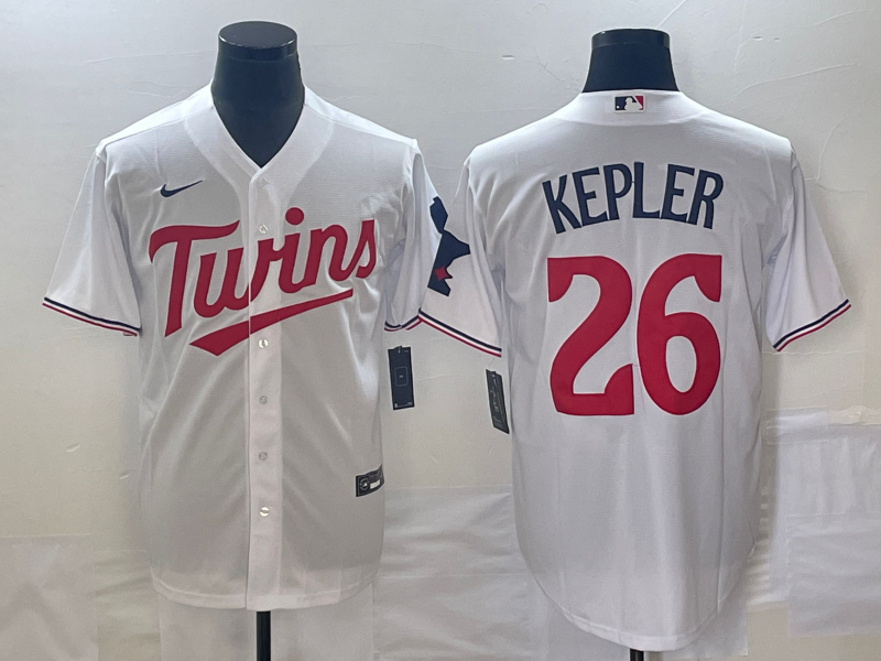 Men's Minnesota Twins Max Kepler #26 White Home Jersey